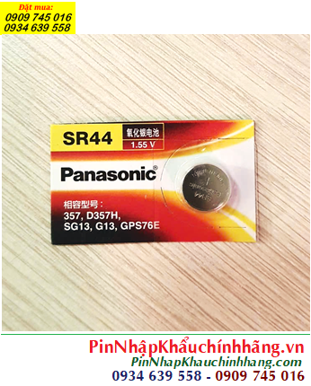Panasonic SR44W-Pin 303, Pin 1.55v Silver Oxide Panasonic SR44SW-Pin 357 chính hãng 